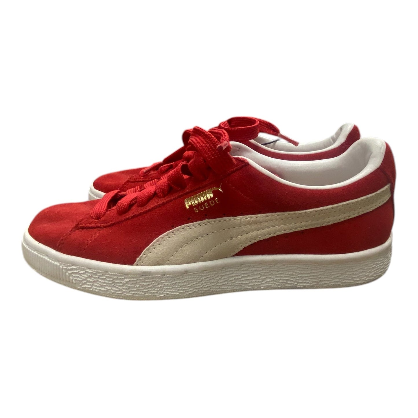 Shoes Sneakers By Puma In Red & White, Size: 8