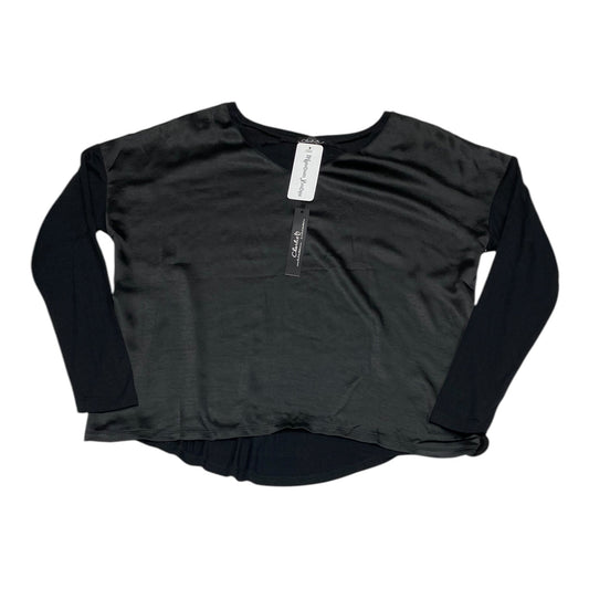 Top Long Sleeve By Charlie B In Black, Size: L