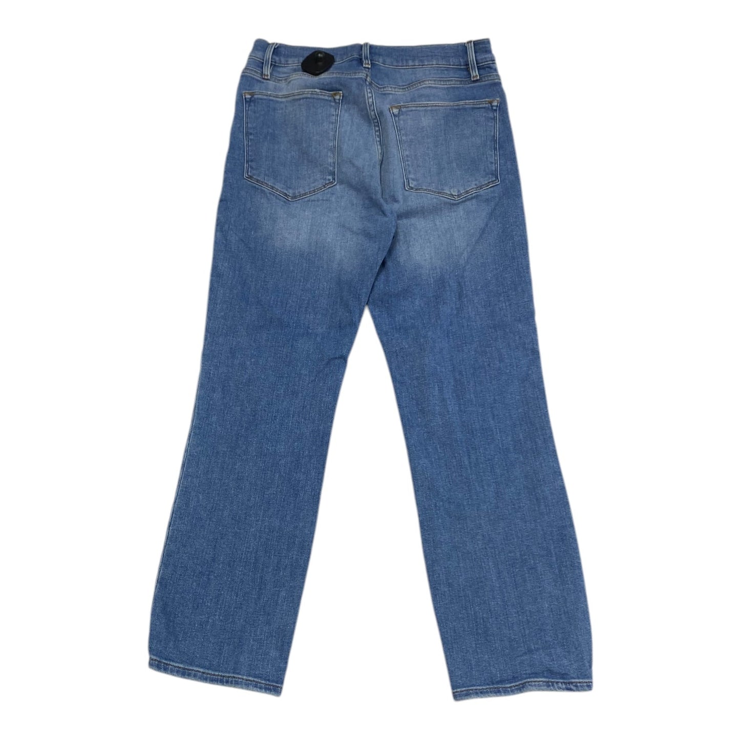 Jeans Straight By Frame In Blue Denim, Size: 10