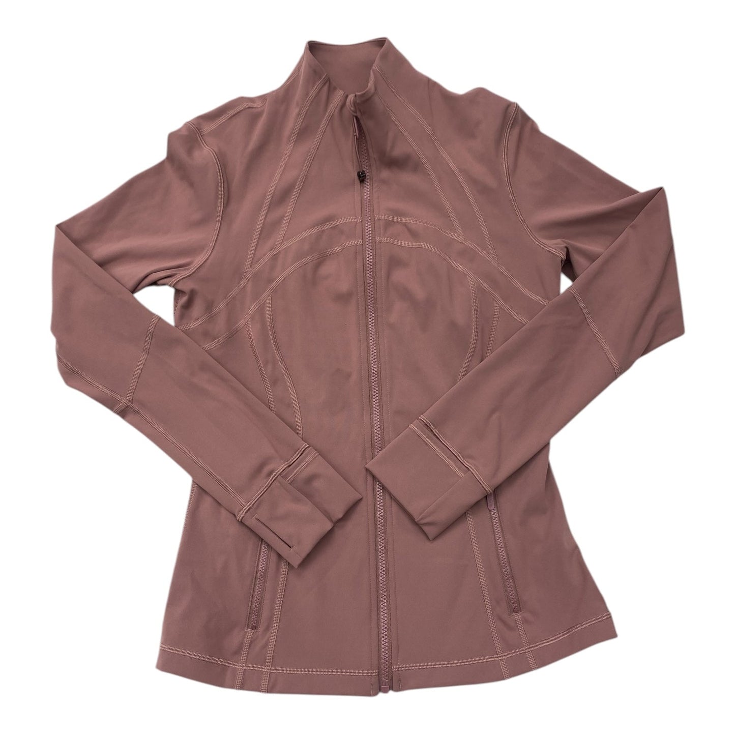 Athletic Jacket By Lululemon In Mauve, Size: M