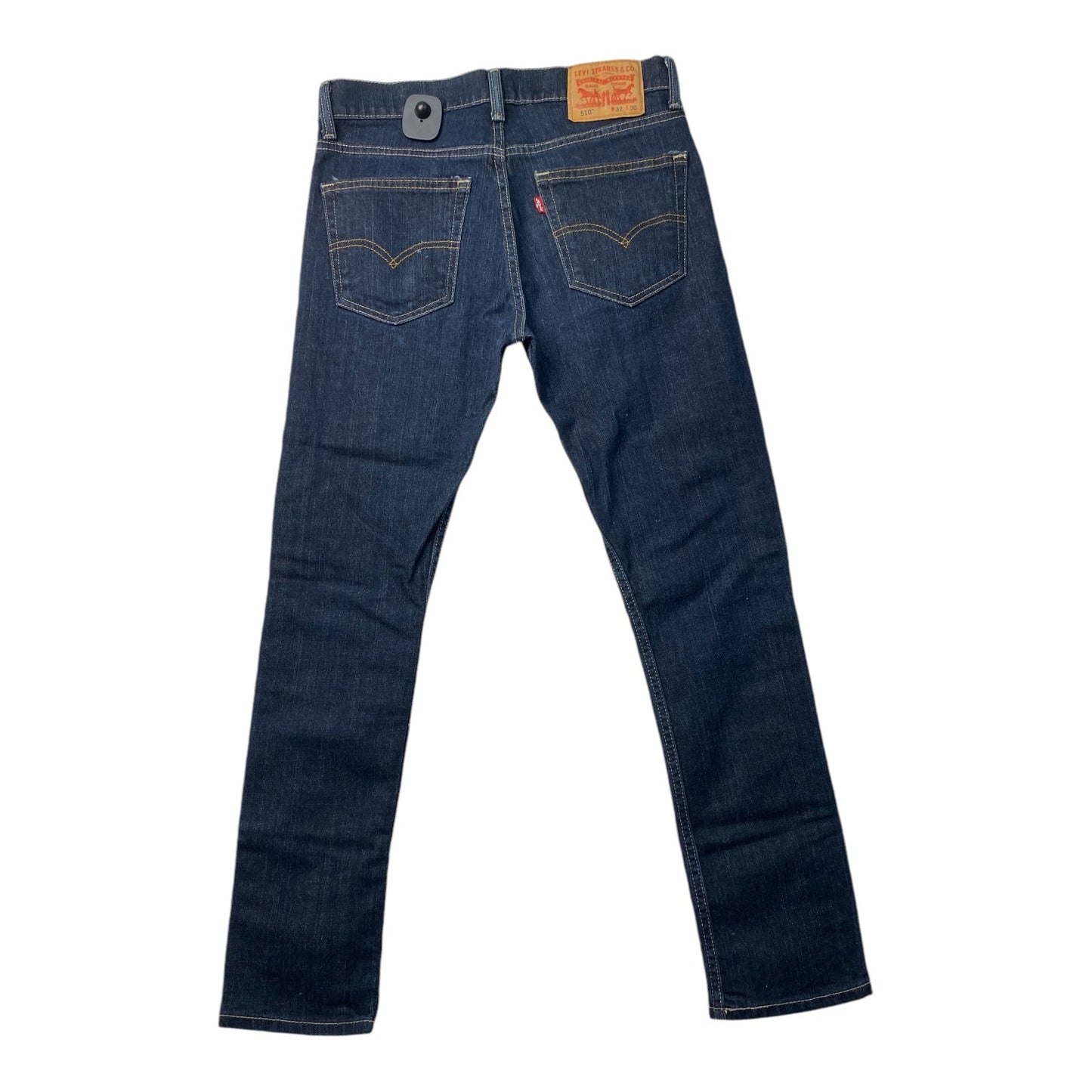 Jeans Boyfriend By Levis In Blue Denim, Size: 14