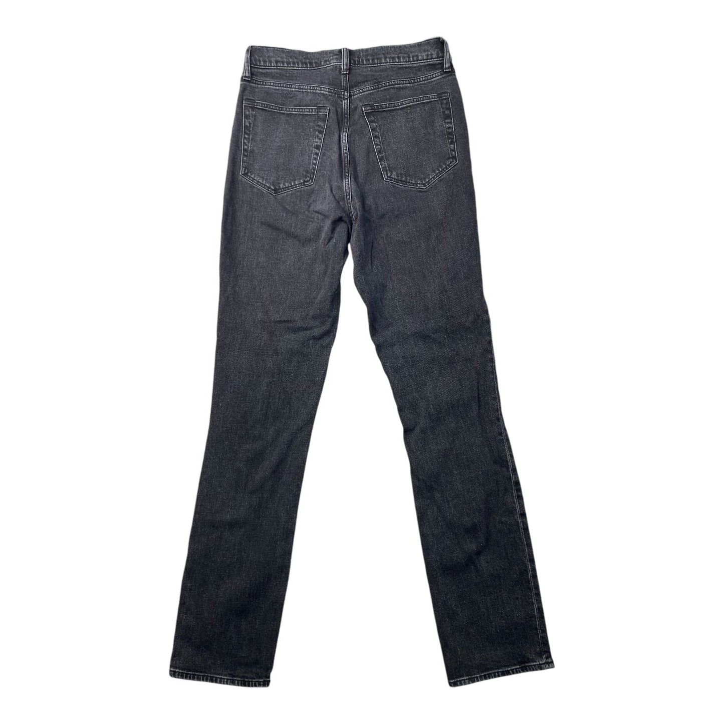 Jeans Straight By Abercrombie And Fitch In Black Denim, Size: 10