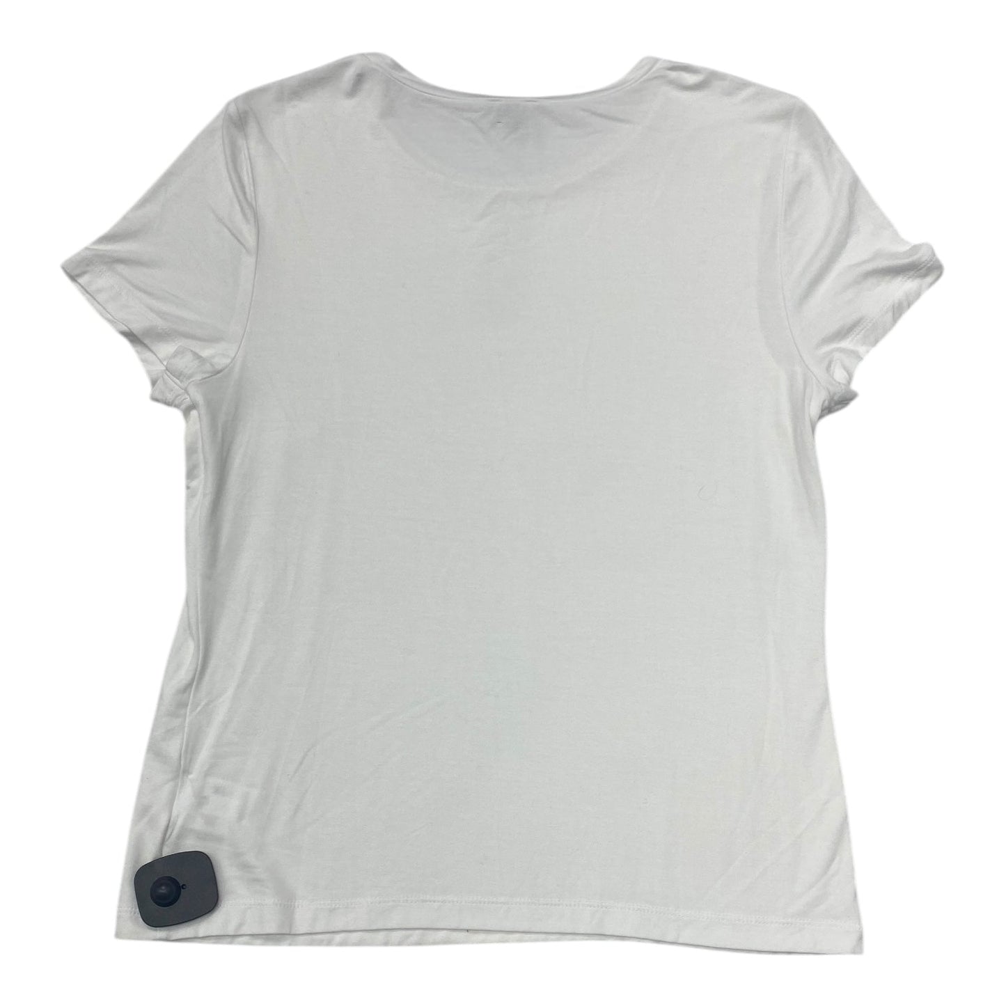 Top Short Sleeve By Express In White, Size: L