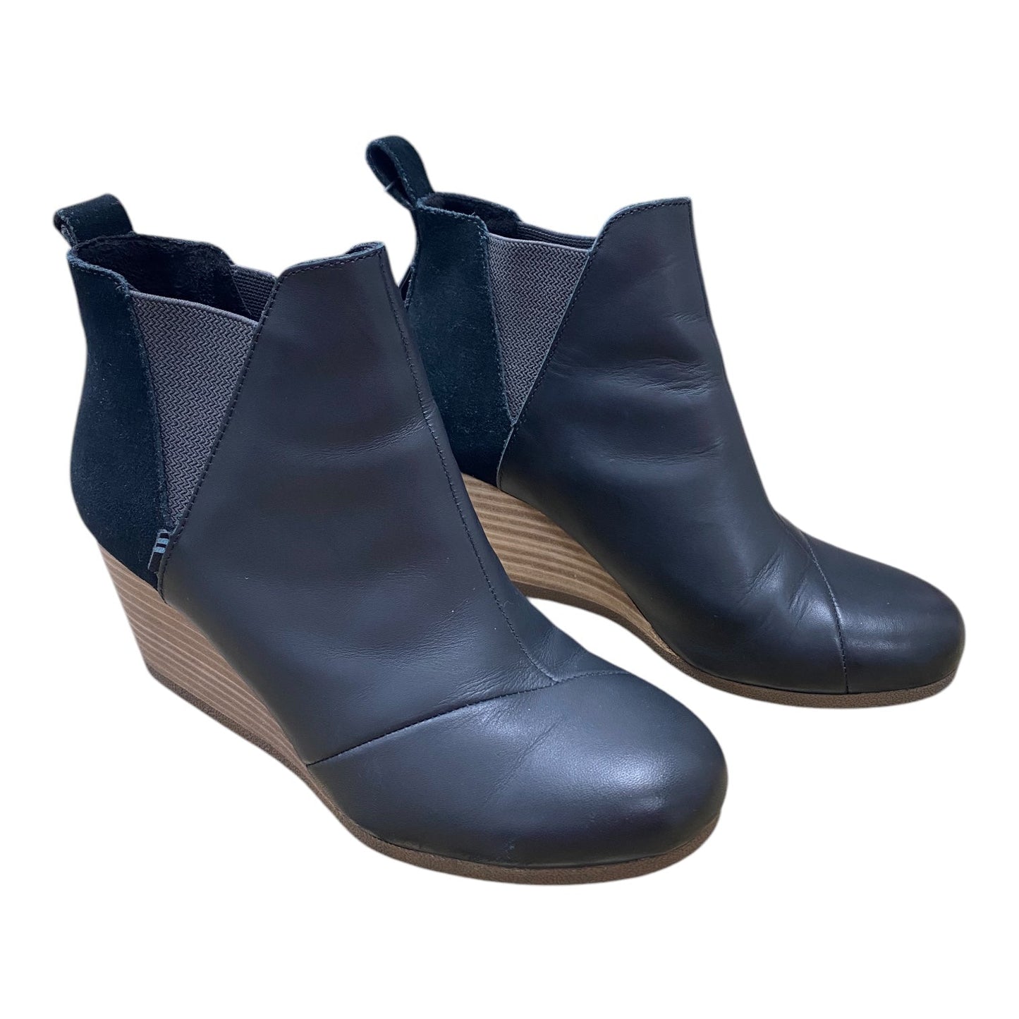 Boots Ankle Heels By Toms In Black, Size: 7.5