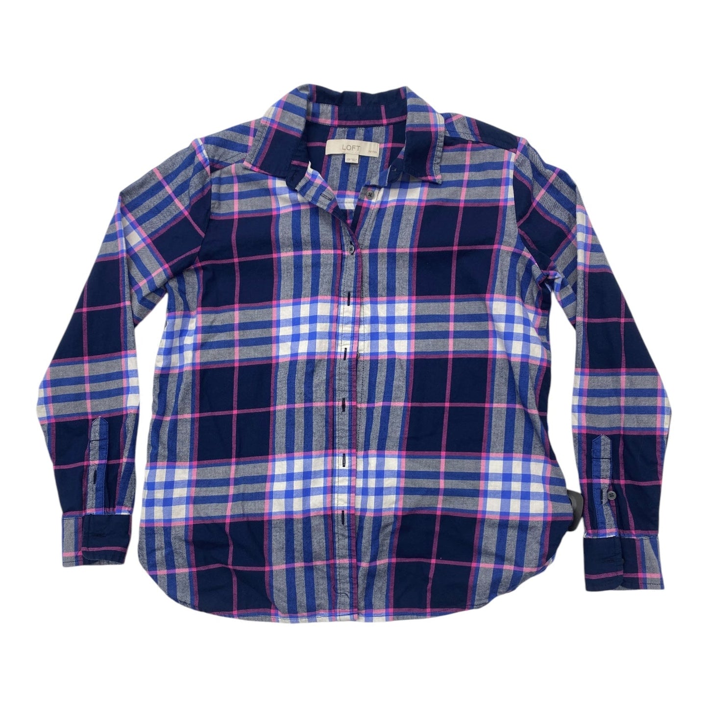 Top Long Sleeve By Loft In Multi-colored, Size: Xsp