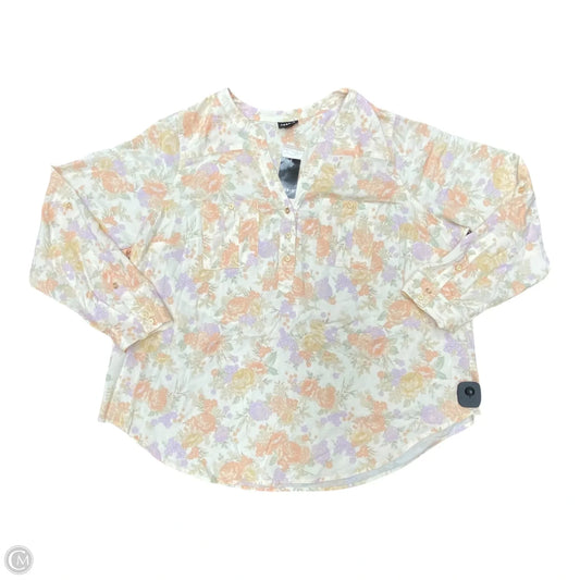 Top Long Sleeve By Torrid In Pink & Purple, Size: 2