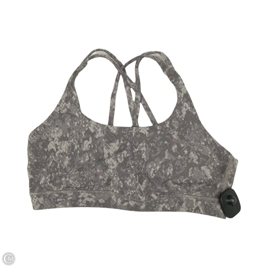 Athletic Bra By Lululemon In Snakeskin Print, Size: 10