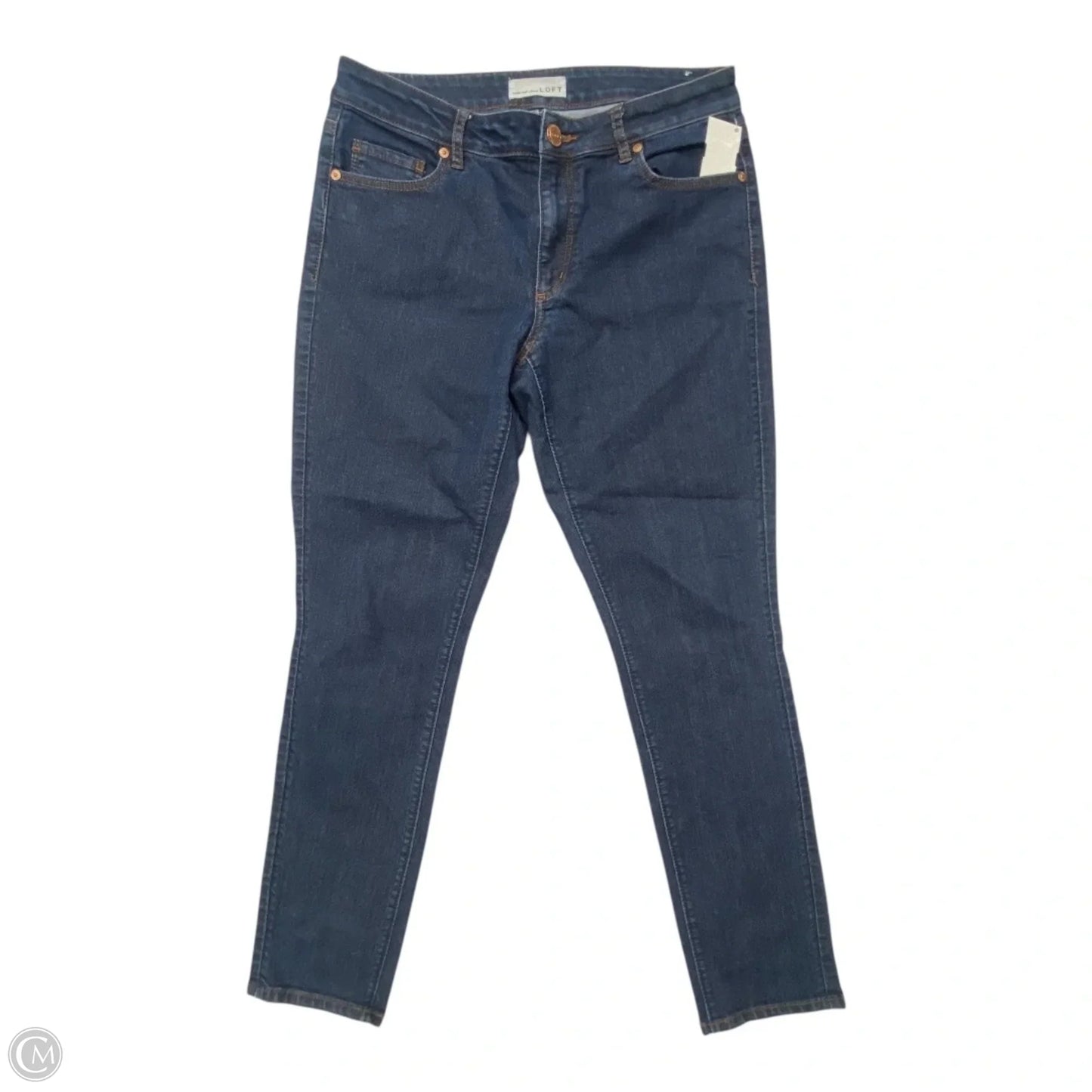 Jeans Straight By Loft In Blue Denim, Size: 6