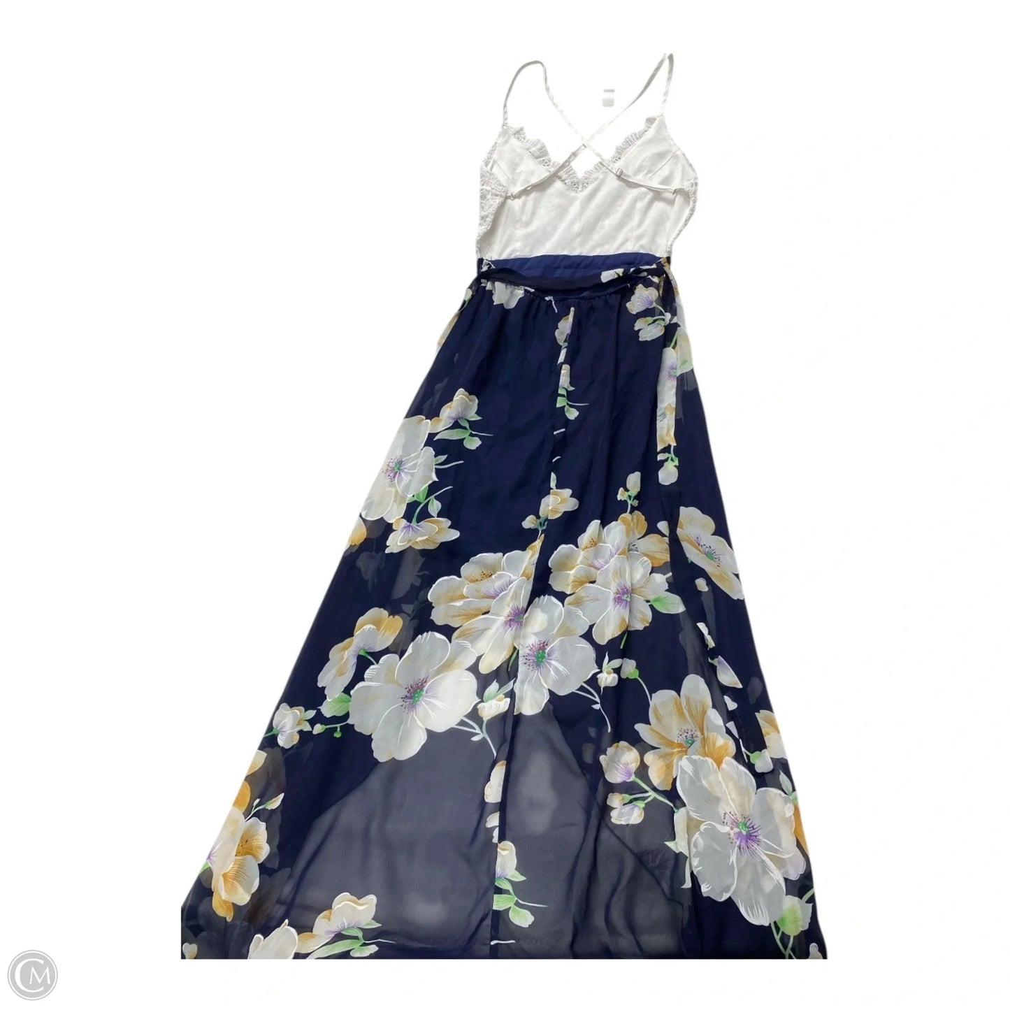 Dress Casual Short By Blooming Jelly In Blue & White, Size: S