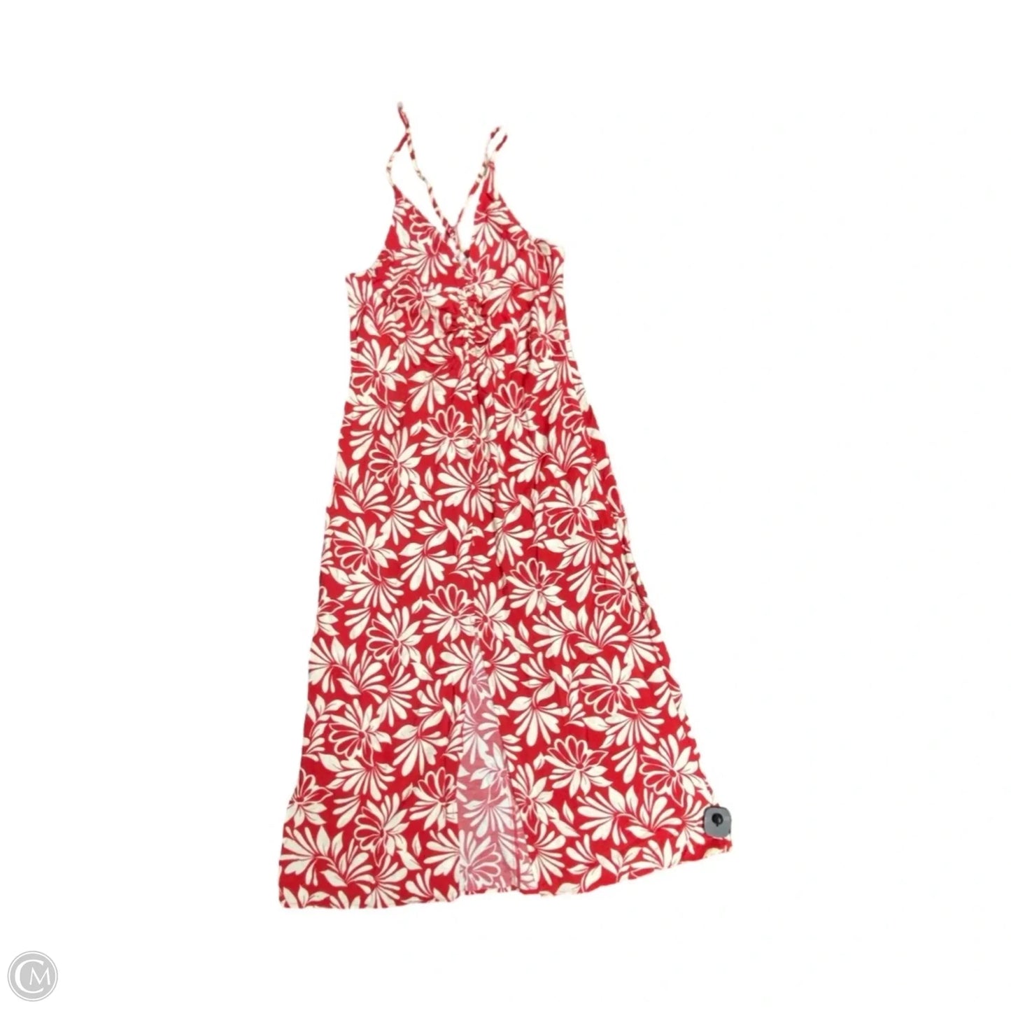 Dress Casual Maxi By Gap In Red & White, Size: M