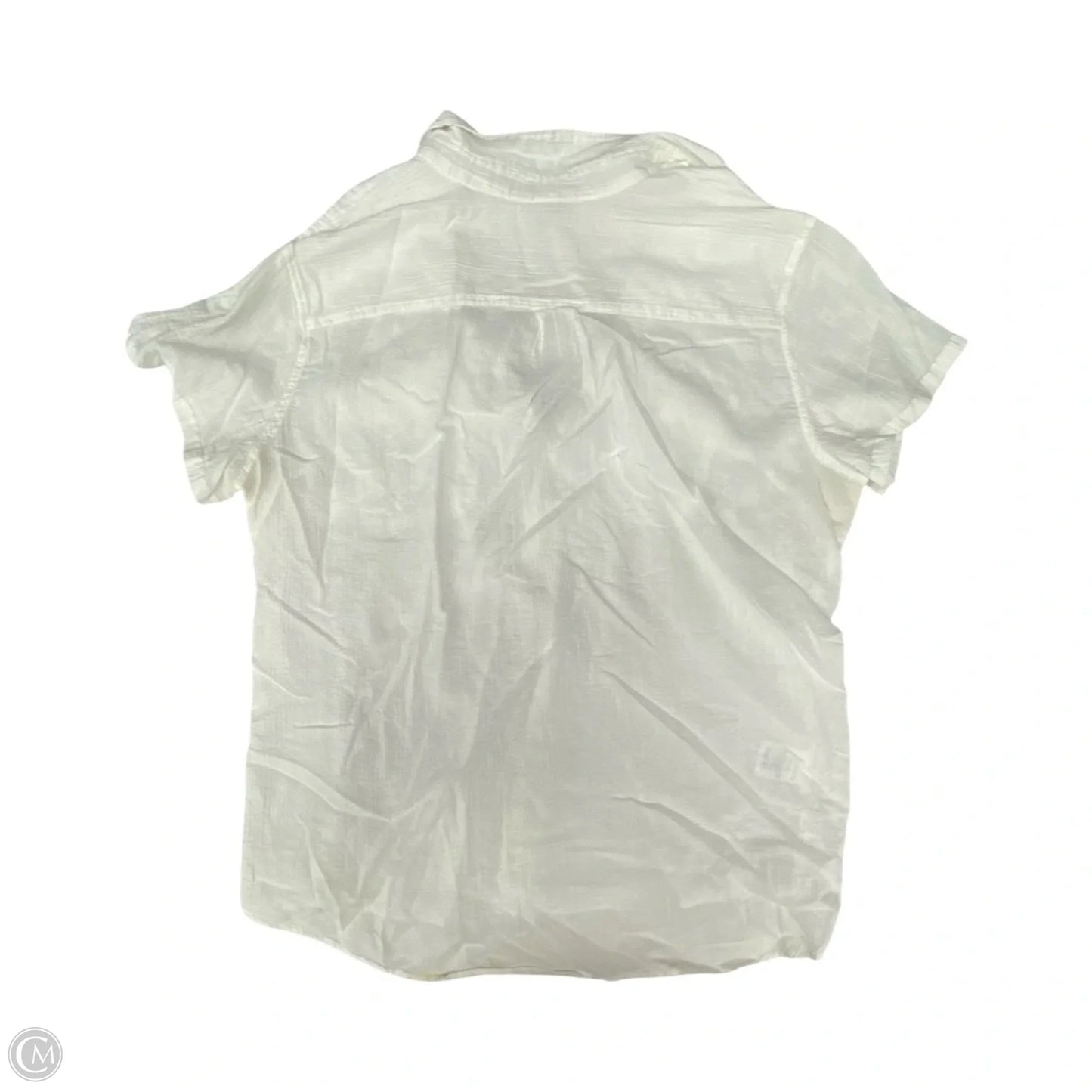 Top Short Sleeve By Eddie Bauer In White, Size: Xl