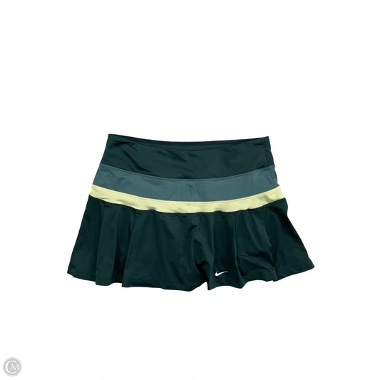 Athletic Skort By Nike In Green, Size: M