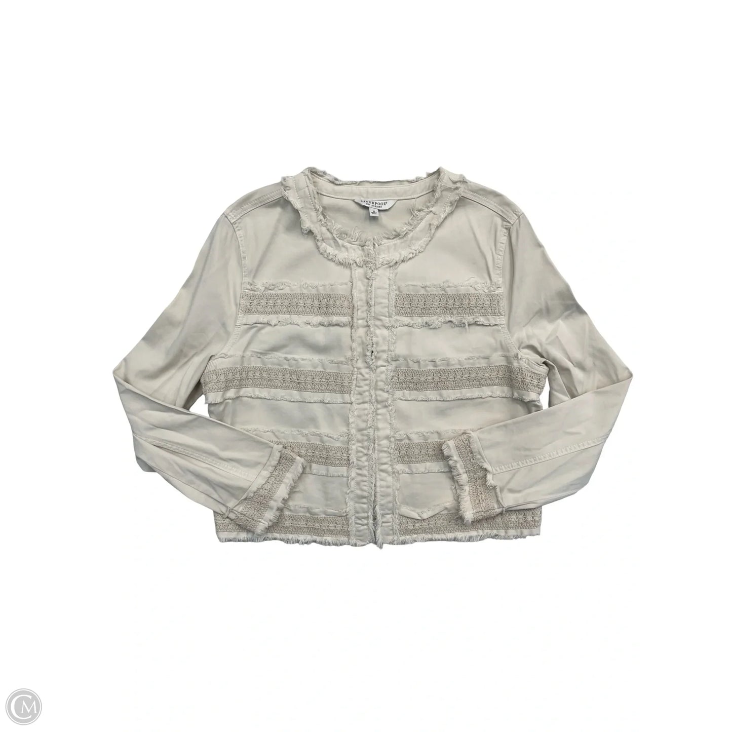 Blazer By Liverpool In Beige, Size: M