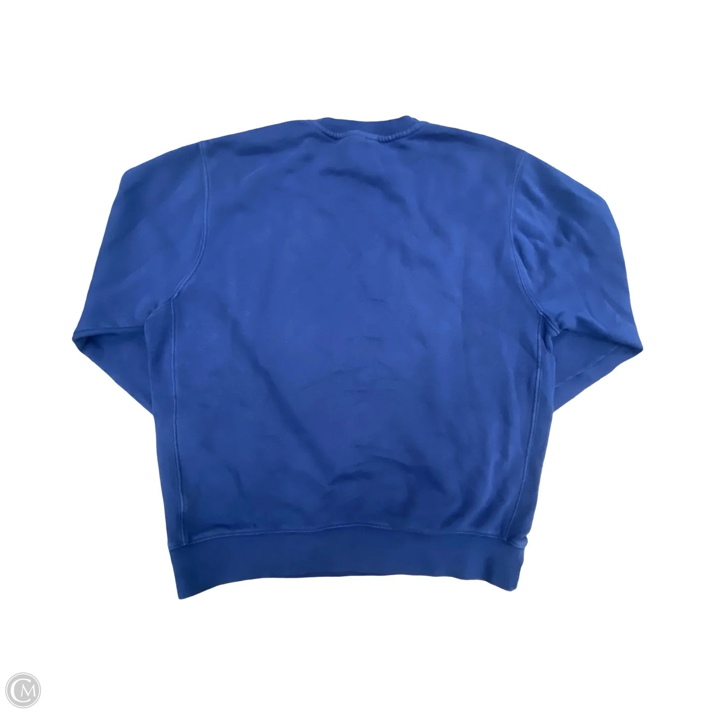 Athletic Sweatshirt Crewneck By Nike In Blue, Size: M