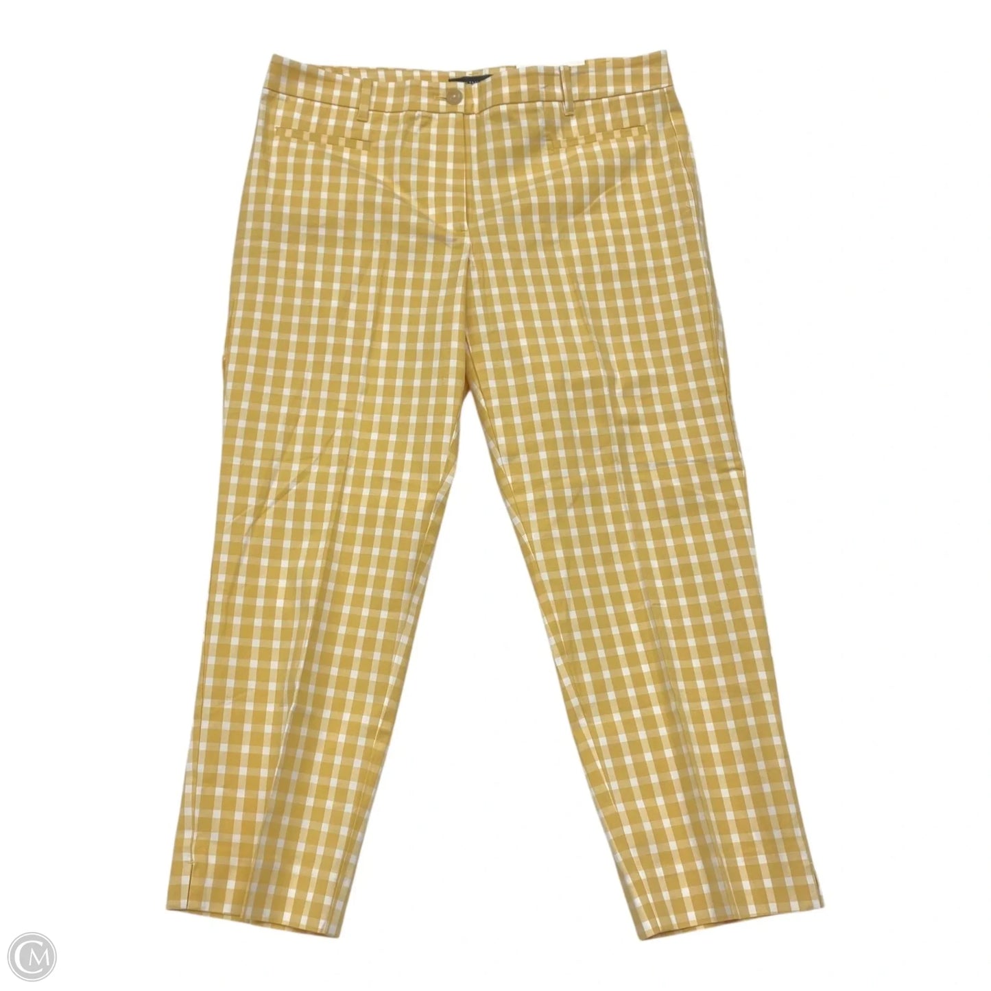 Pants Cropped By Ann Taylor In Yellow, Size: 12