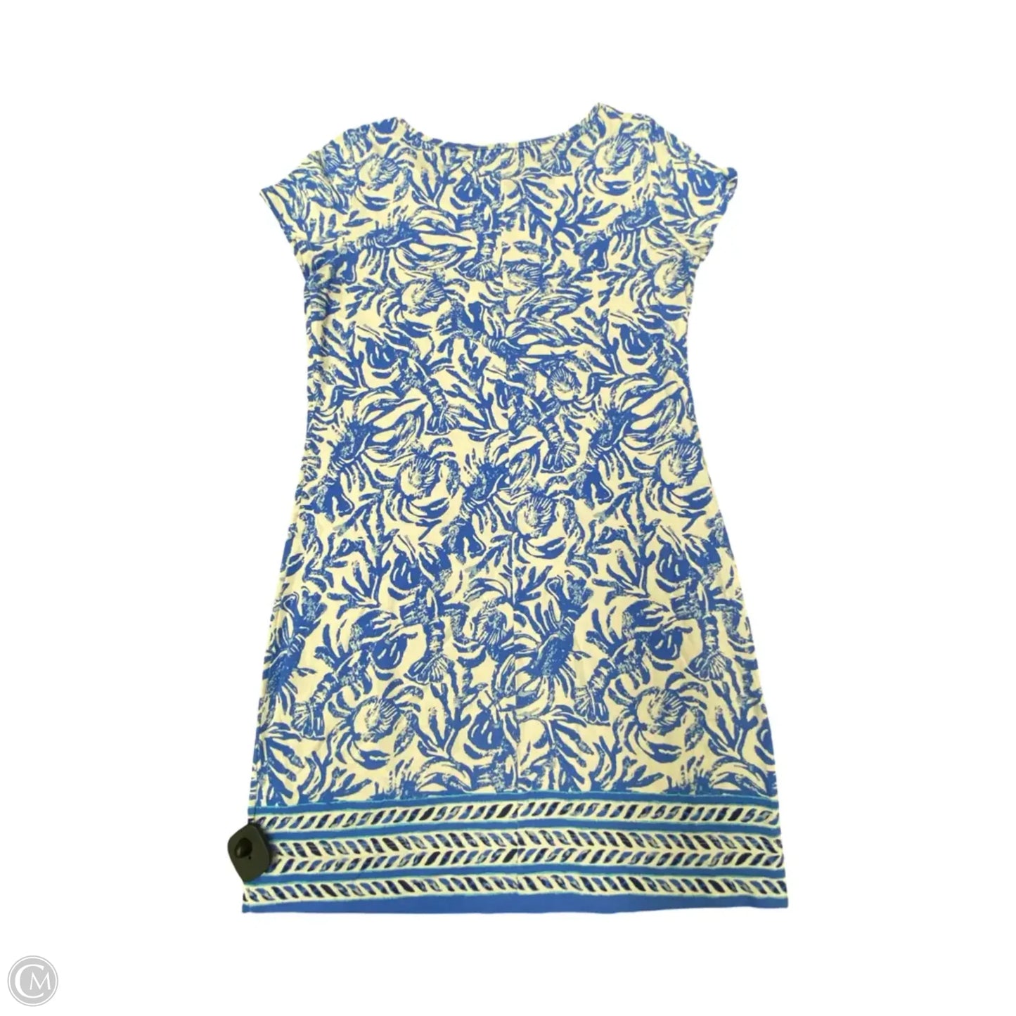 Dress Designer By Lilly Pulitzer In Blue & White, Size: M
