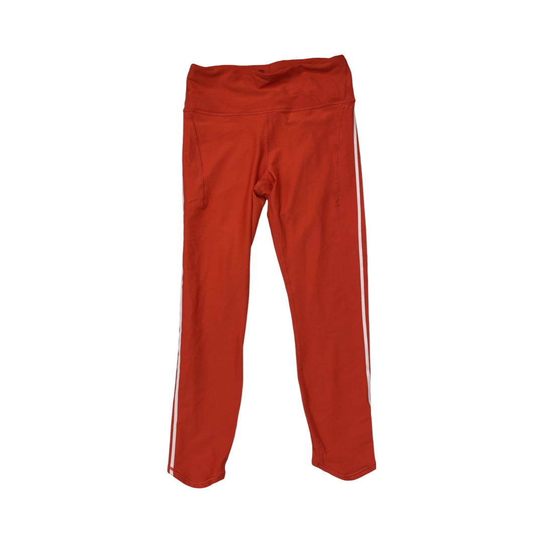 Athletic Leggings By Athleta In Red & White, Size:M