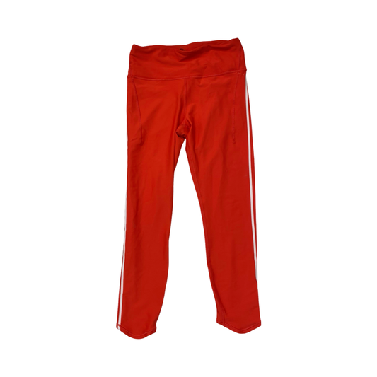 Athletic Leggings By Athleta In Red & White, Size:M