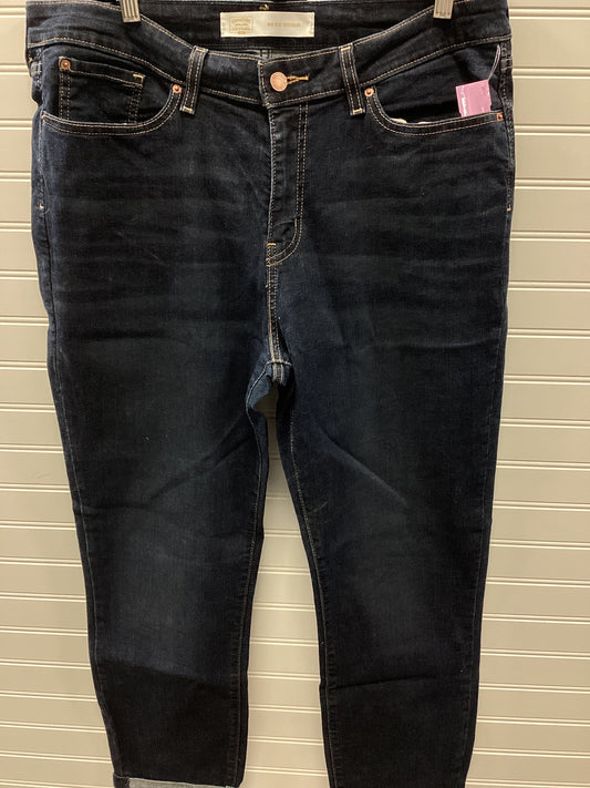 Jeans Boyfriend By Levis Signature In Blue Denim, Size:16