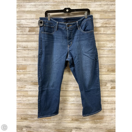 Jeans Boot Cut By Levis In Blue Denim, Size: 18
