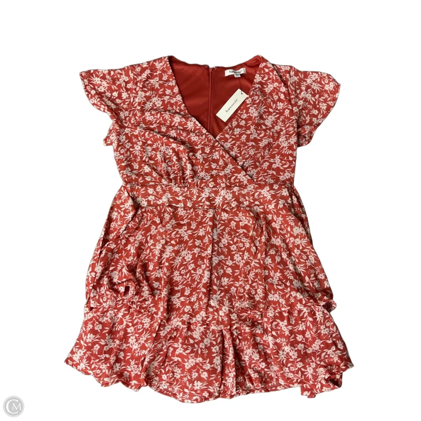 Romper By Francesca’s In Orange, Size: M