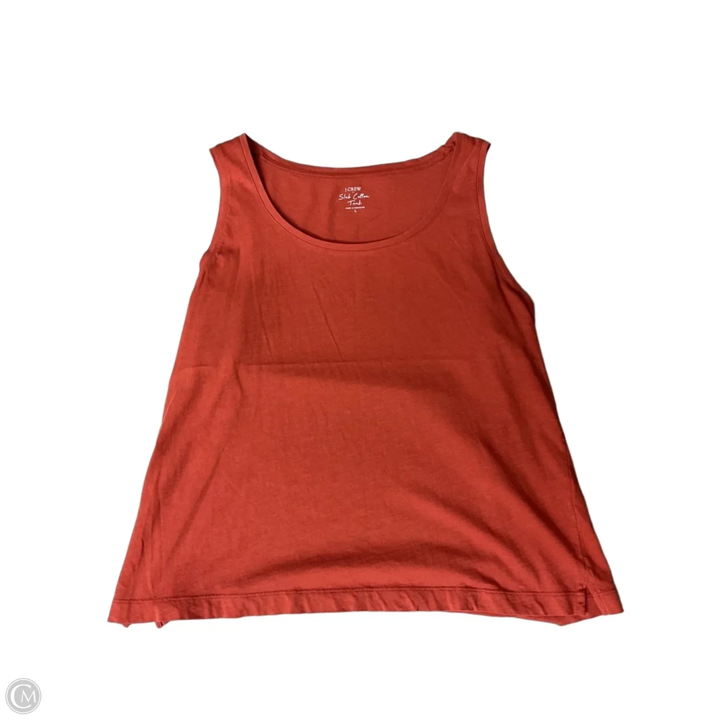 Top Sleeveless Basic By J. Crew In Orange, Size: L