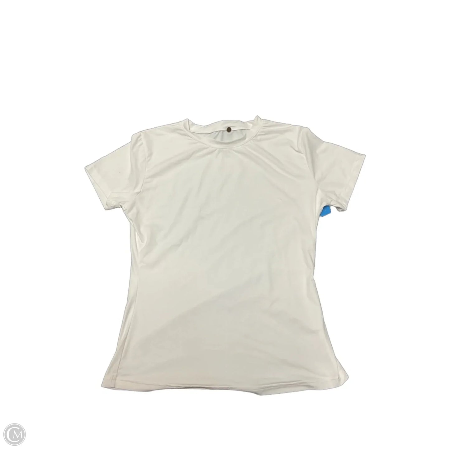 Top Short Sleeve Basic By Cme In White, Size: L