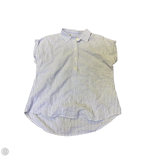 Top Short Sleeve By Vineyard Vines In Blue & White, Size: 2