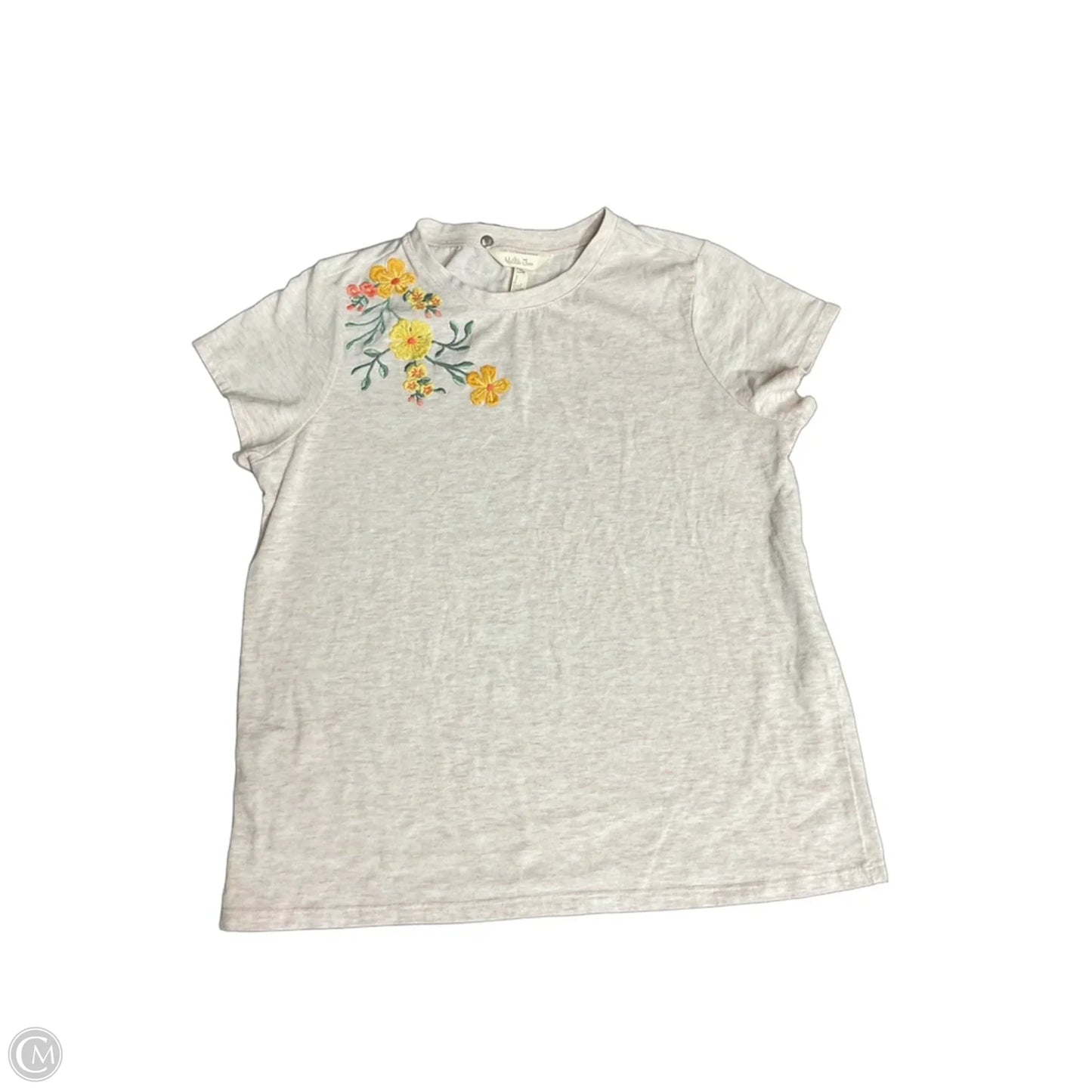 Top Short Sleeve By Matilda Jane In Tan, Size: M