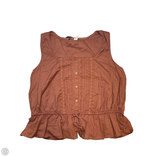 Top Sleeveless By Old Navy In Brown, Size: Xl