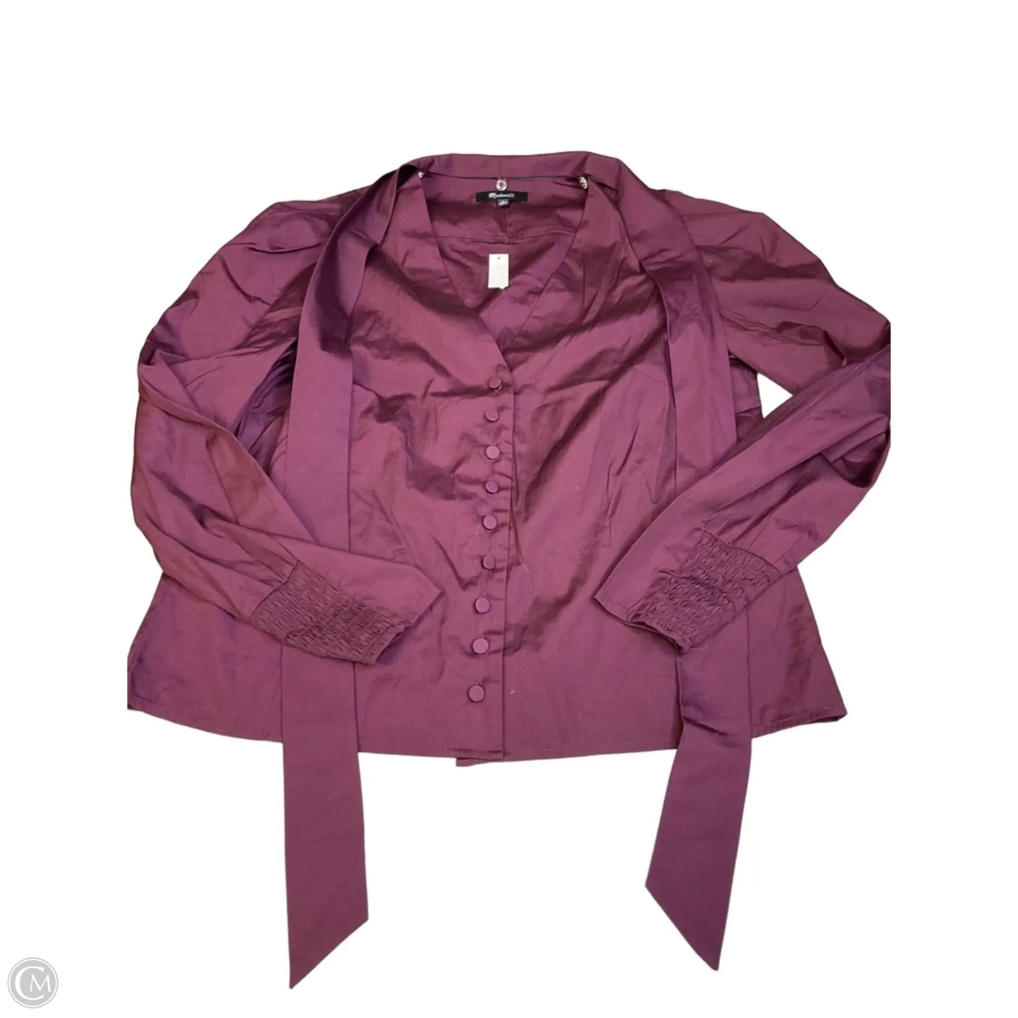 Top Long Sleeve By Madewell In Maroon, Size: S