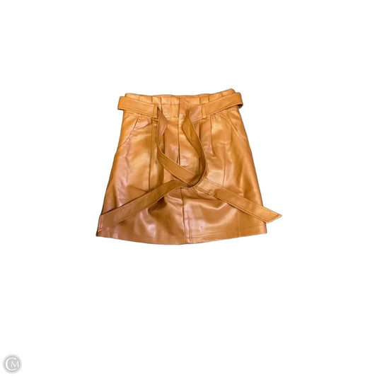 Skirt Mini & Short By Paper Crane In Tan, Size: S