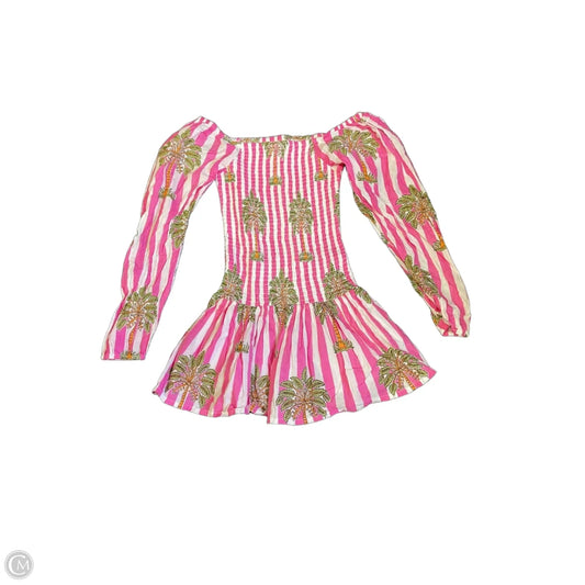 Dress Casual Short By Cmc In Pink & White, Size: S