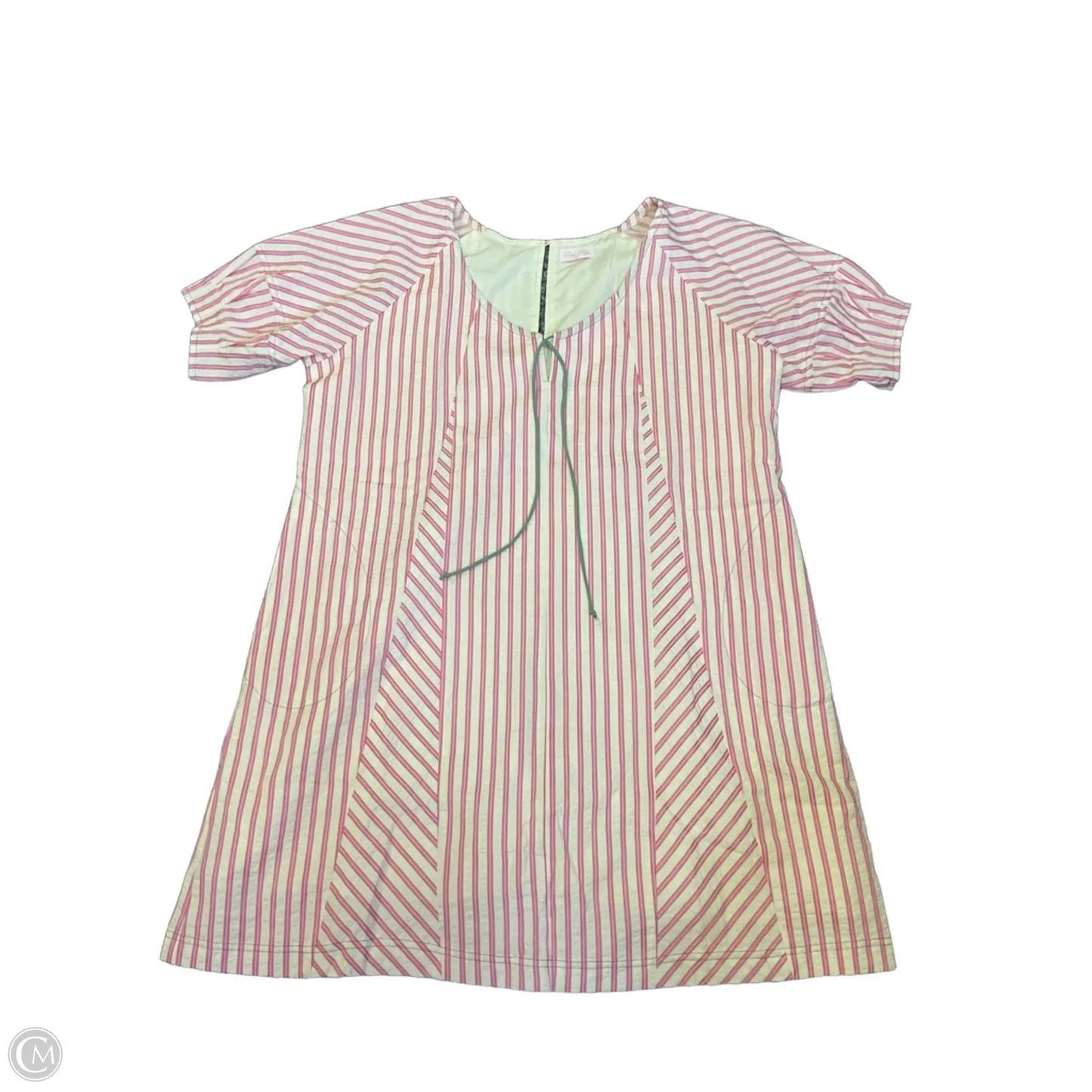 Dress Casual Short By Pink Lily In Pink & White, Size: S