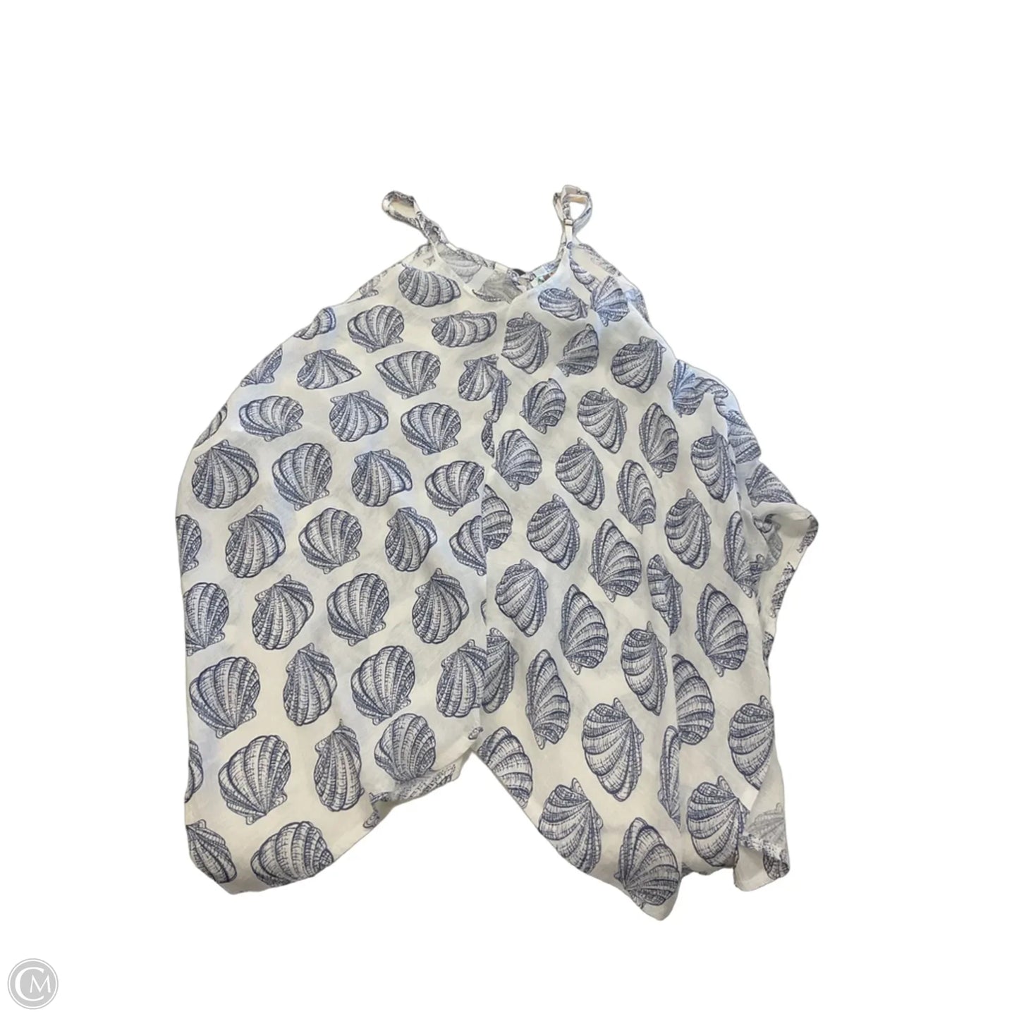 Swimwear Cover-up By Cme In Blue & White, Size: Osfm
