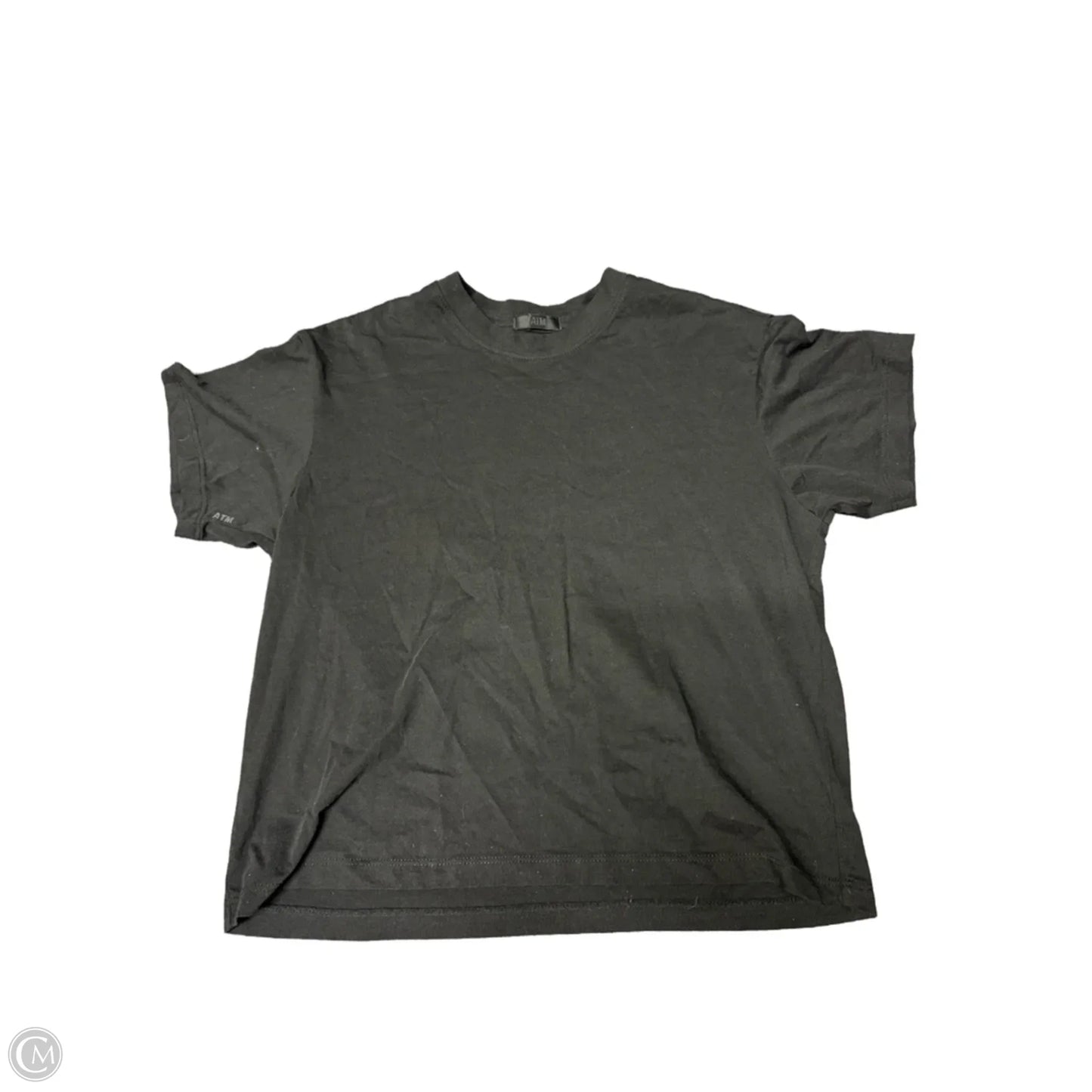 Top Short Sleeve Basic By Atm In Black, Size: Xs