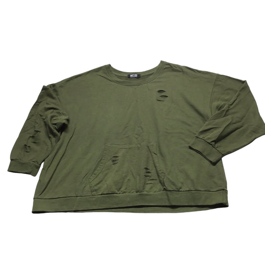 Top Long Sleeve By Jolie In Olive, Size: 3x