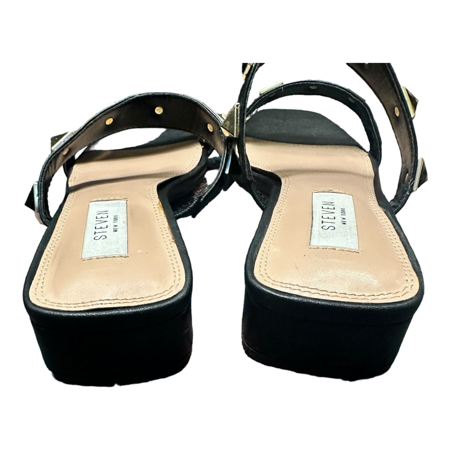 Black Sandals Flats Cmc, Size 7.5