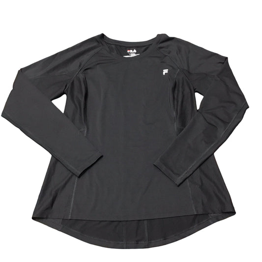 Athletic Top Long Sleeve Collar By Fila  Size: L