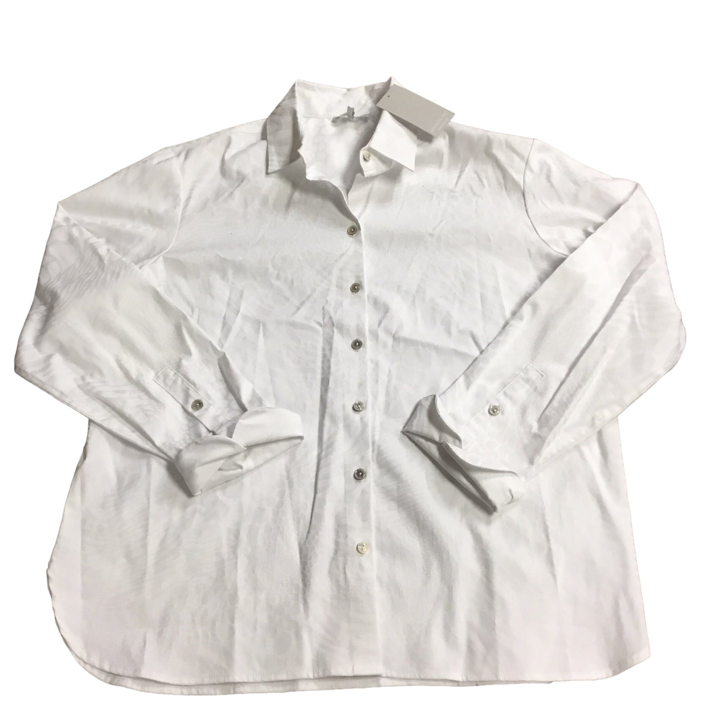 Top Long Sleeve By Clothes Mentor In White, Size: Xl