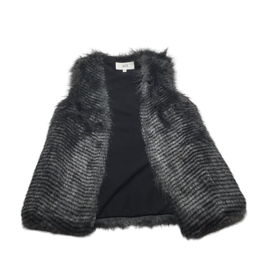 Vest Faux Fur & Sherpa By Jack In Grey, Size: Xs