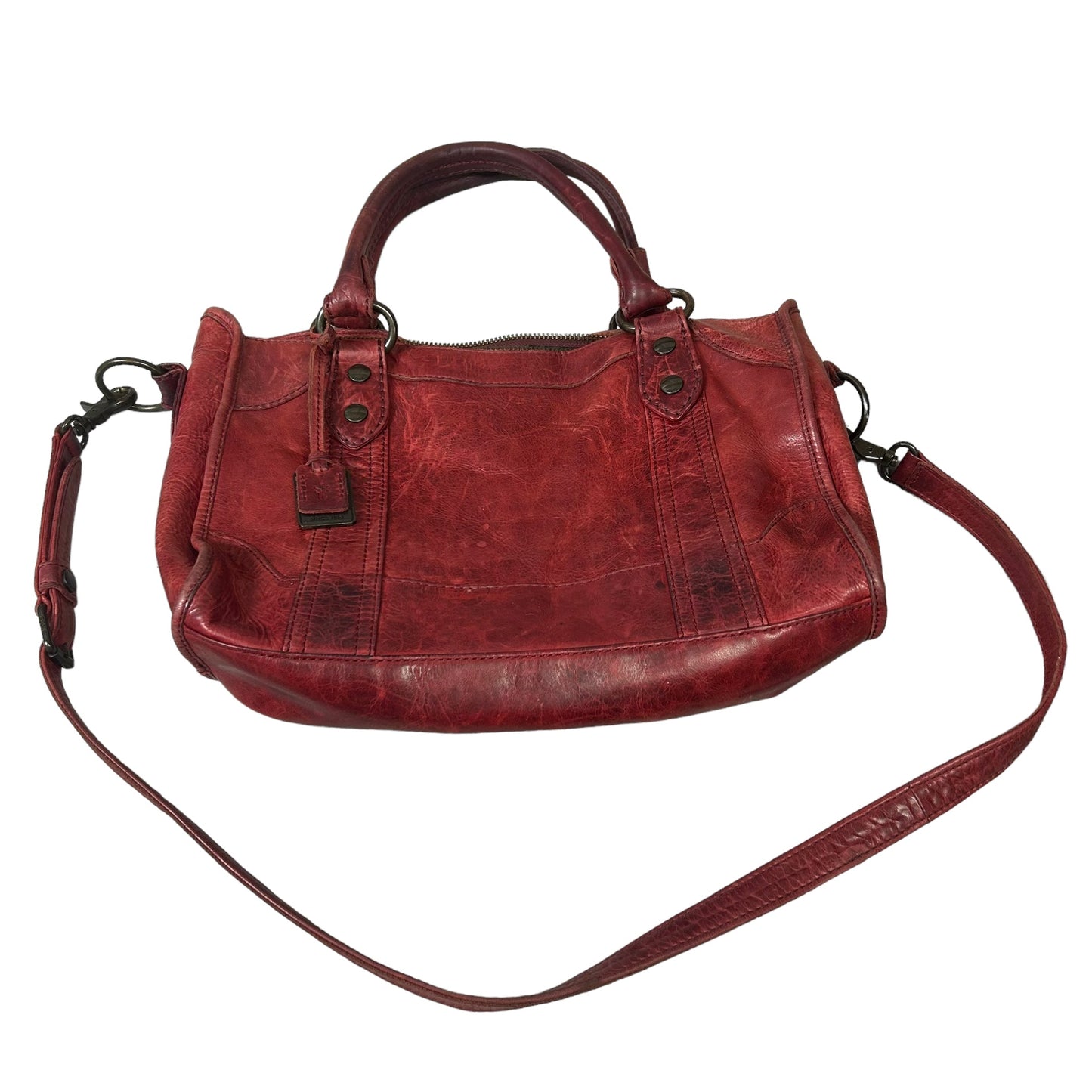 Handbag Leather Frye, Size Medium