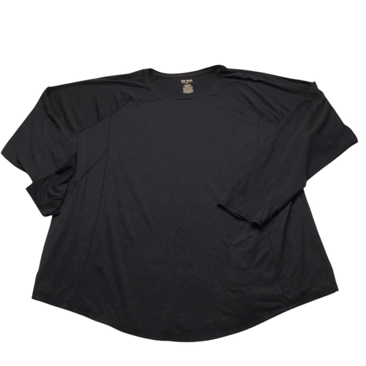 Athletic Top Long Sleeve Crewneck By Tek Gear In Black, Size: 3x