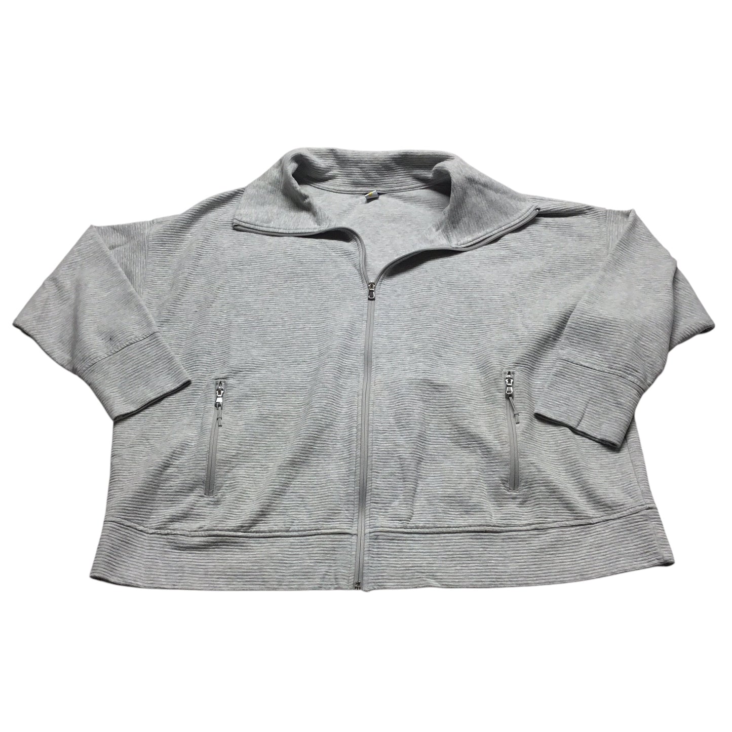 Athletic Jacket By Old Navy In Grey, Size: 3x