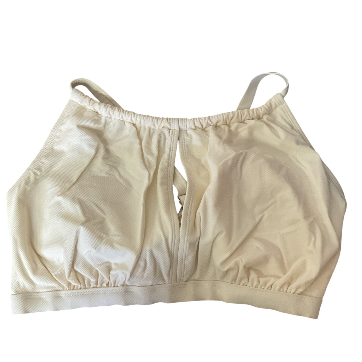 Swimsuit Top By Time And Tru In Cream, Size: 3x