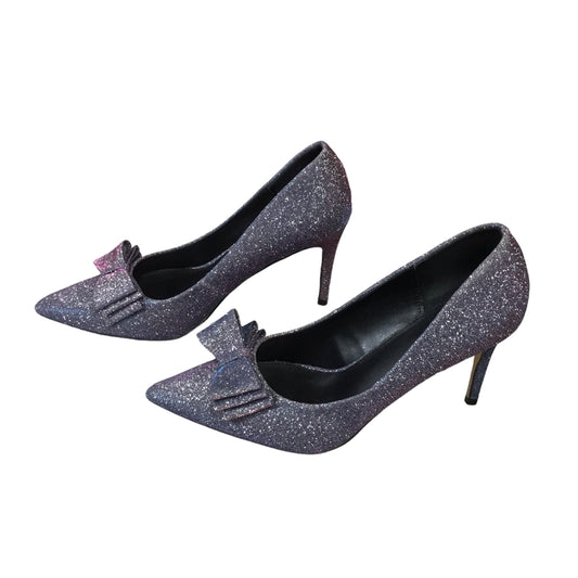 Purple Shoes Heels Stiletto New York And Co, Size 10