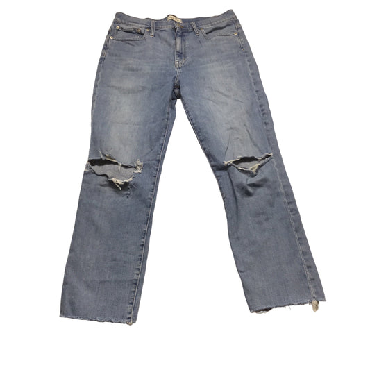 Blue Denim Jeans Straight Madewell, Size 10