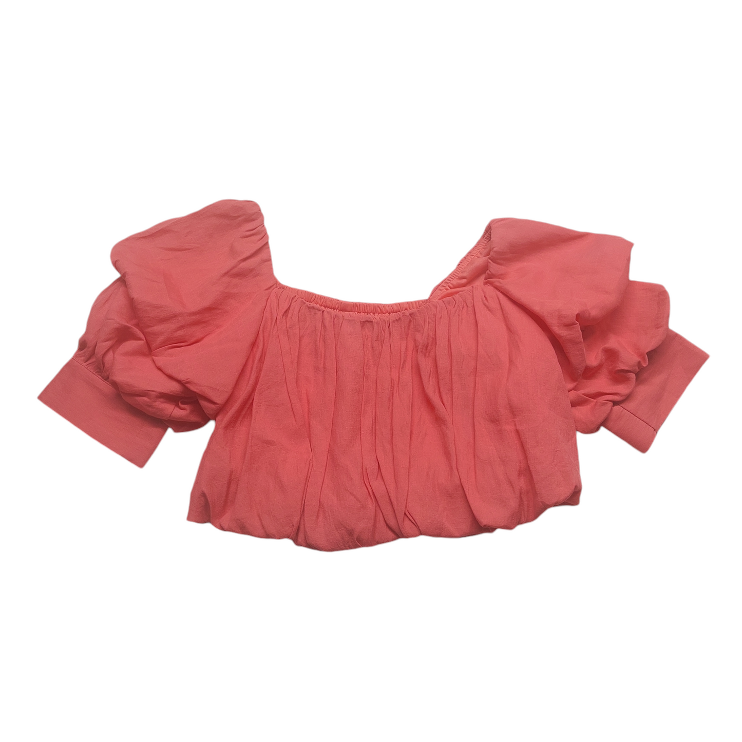 Pink Top Short Sleeve Clothes Mentor, Size S