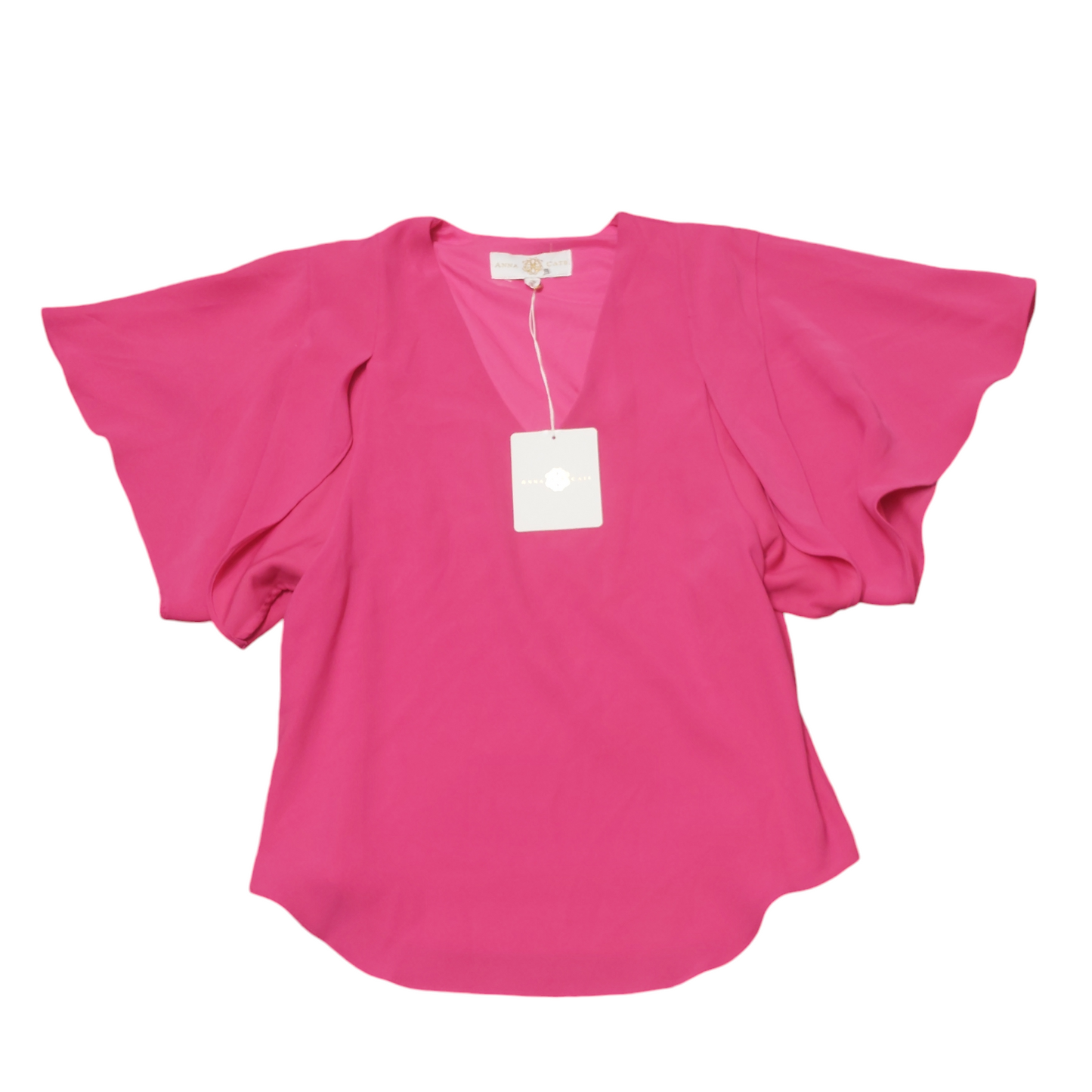 Pink Top Short Sleeve Clothes Mentor, Size Xs