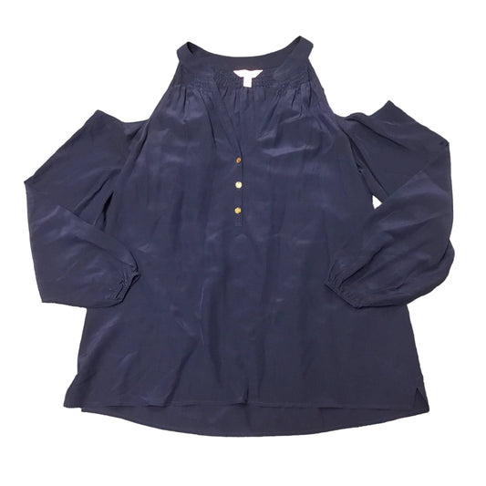 Navy Top Long Sleeve Lilla P, Size L